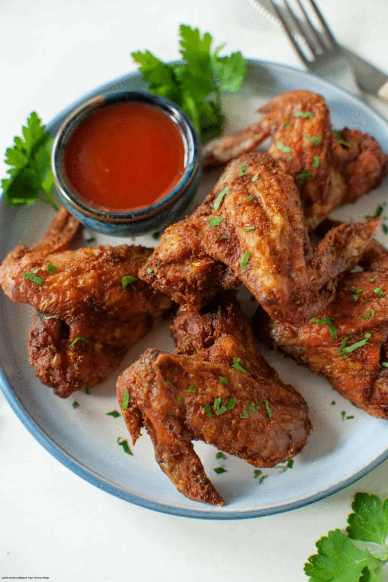 Quick & Easy Ninja Air Fryer Chicken Wings Recipe