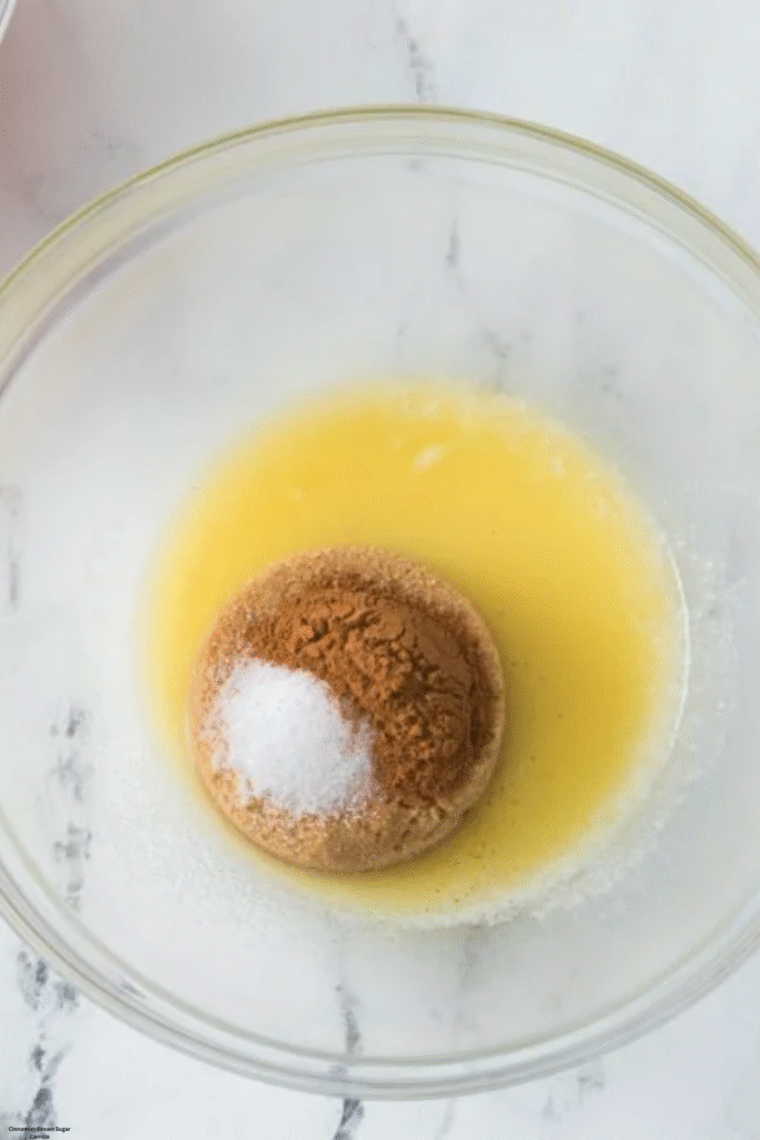 Cinnamon Brown Sugar Carrots preparation