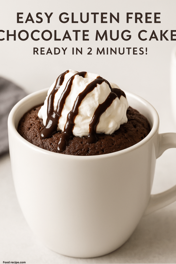 Easy Gluten Free Chocolate Mug Cake Recipe