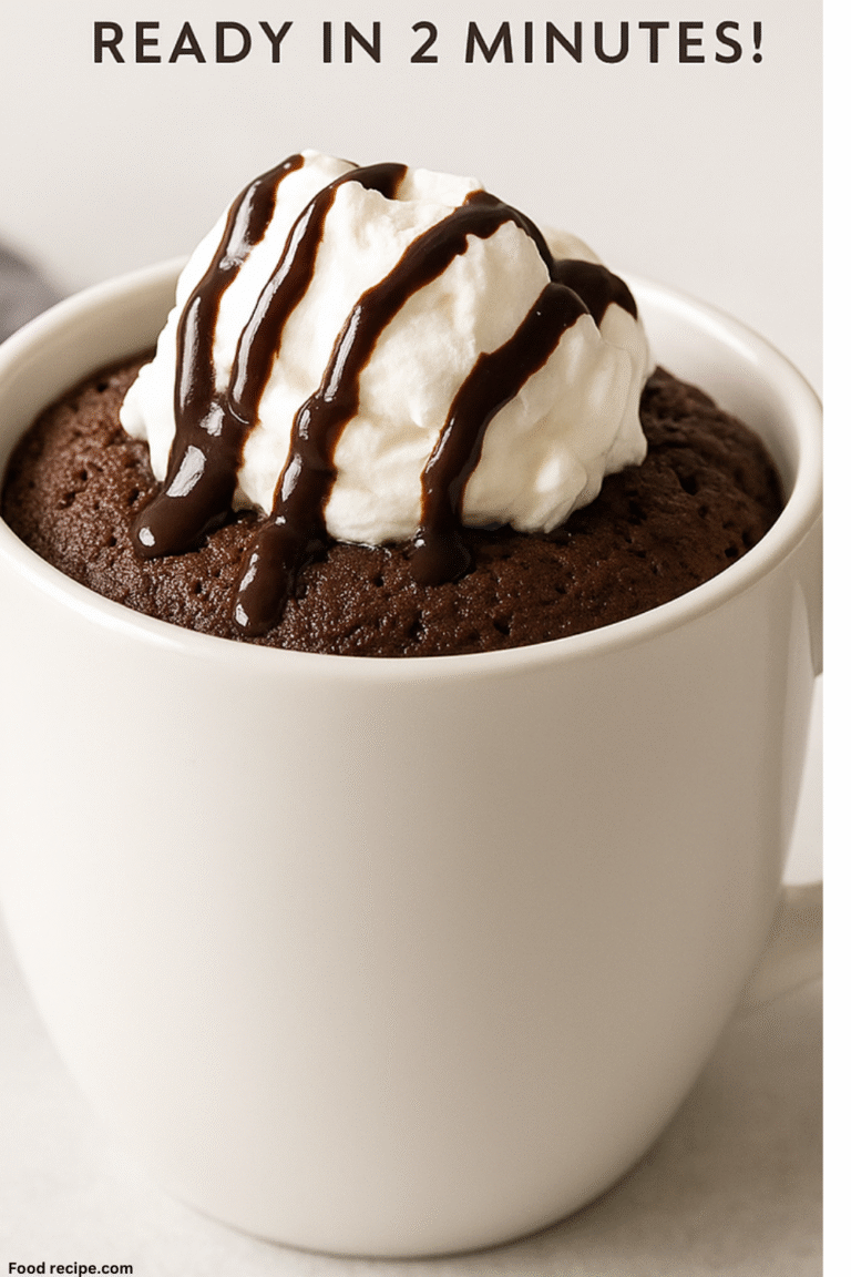 Easy Gluten Free Chocolate Mug Cake Step by Step guide