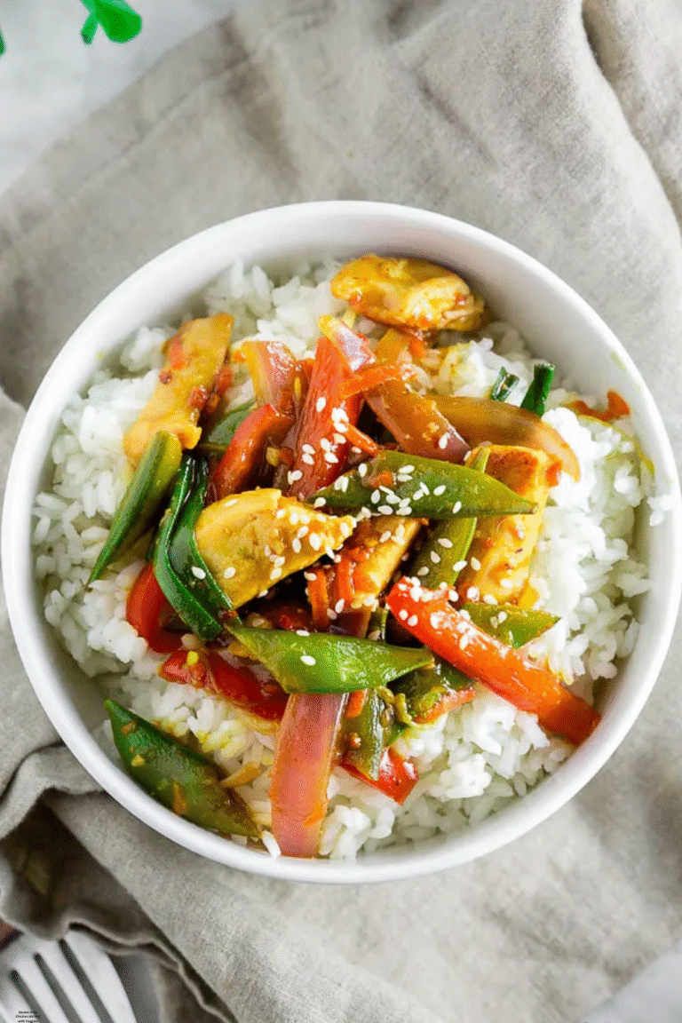 Gluten Free Chicken Stir Fry with Veggies