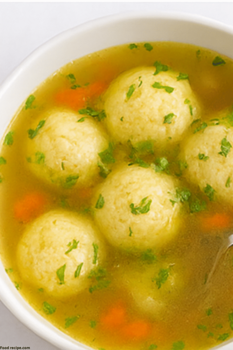 Quick and Easy Gluten Free Matzo Ball Soup