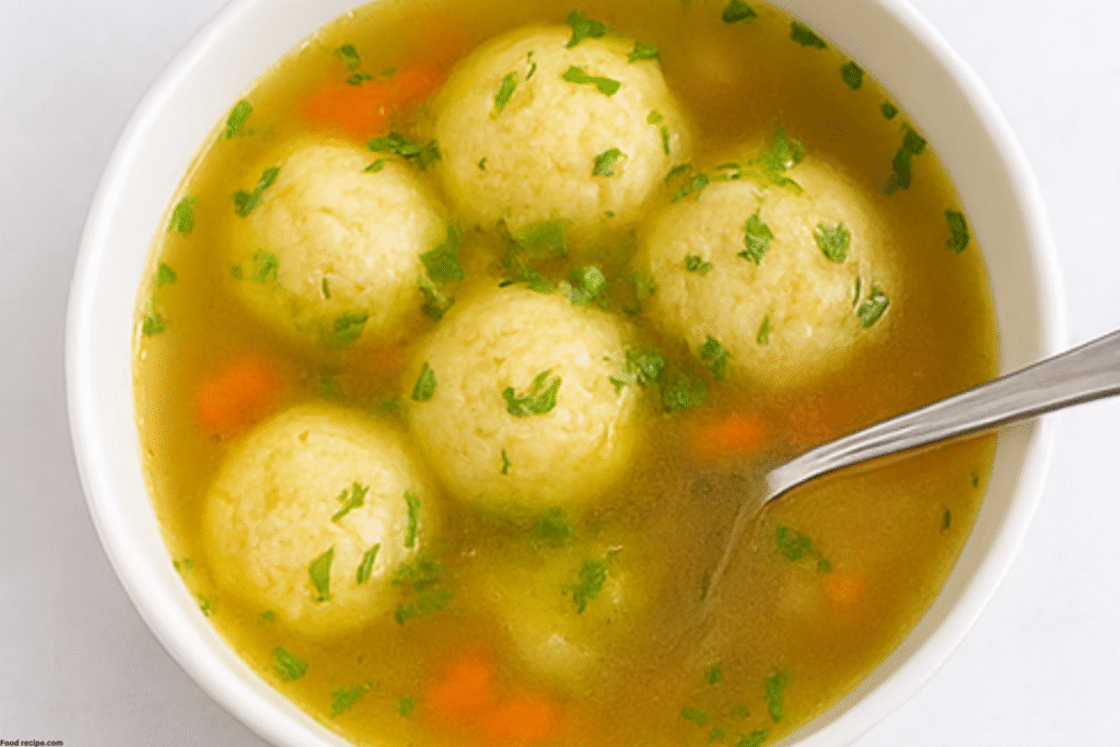 Quick and Easy Gluten Free Matzo Ball Soup