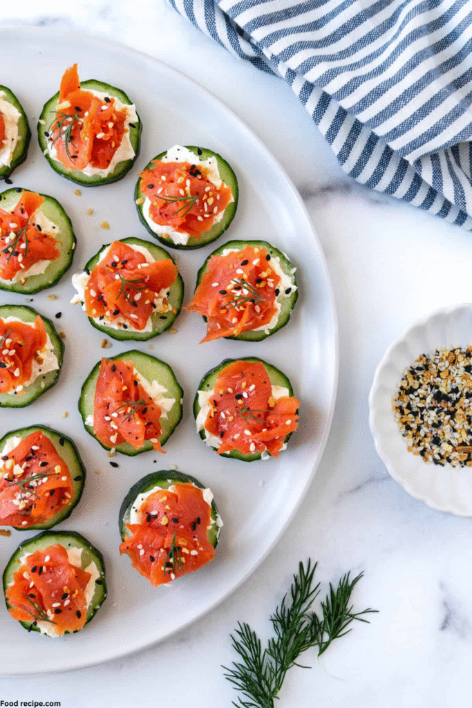 Easy Gluten Free Smoked Salmon Cucumber Bites
