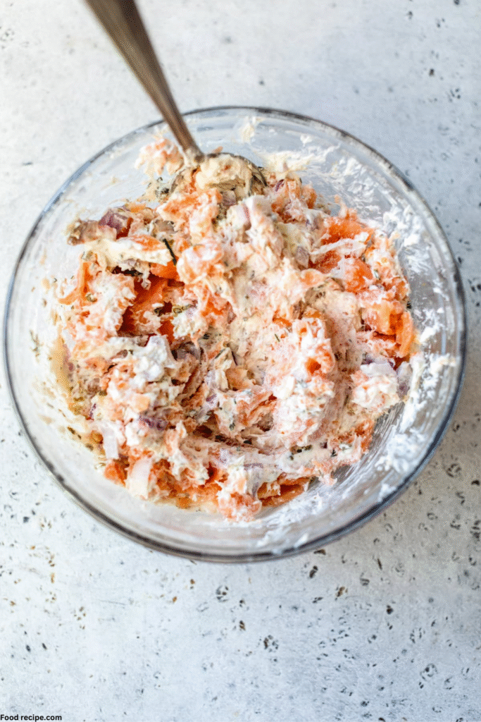 Easy Gluten Free Smoked Salmon Cucumber Bites preparations