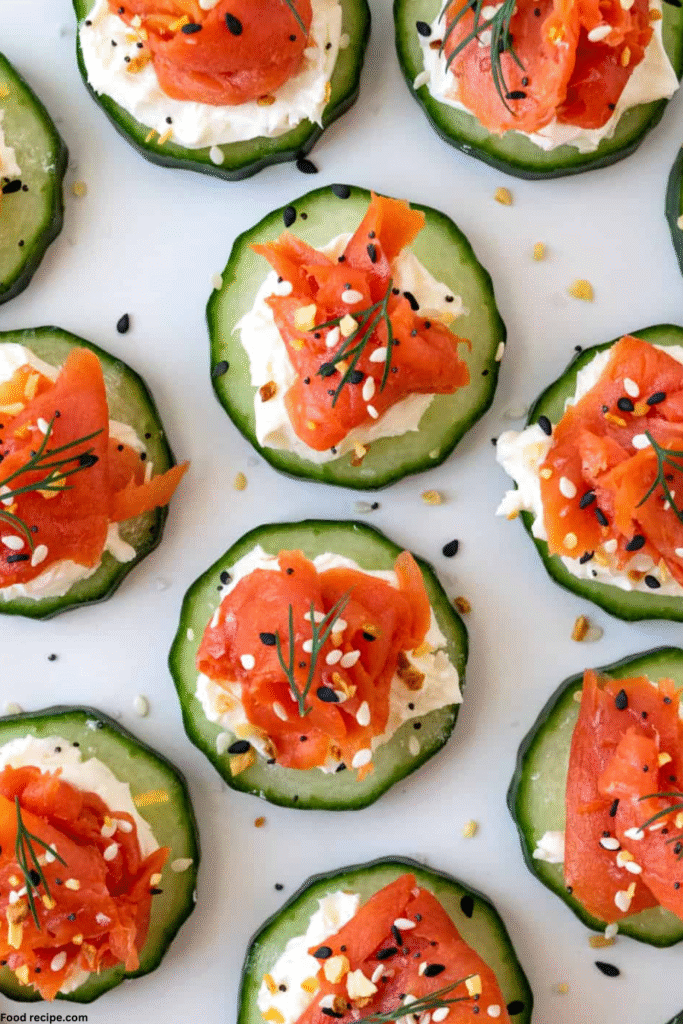 Easy Gluten Free Smoked Salmon Cucumber Bites Healthy Appetizer Recipe
