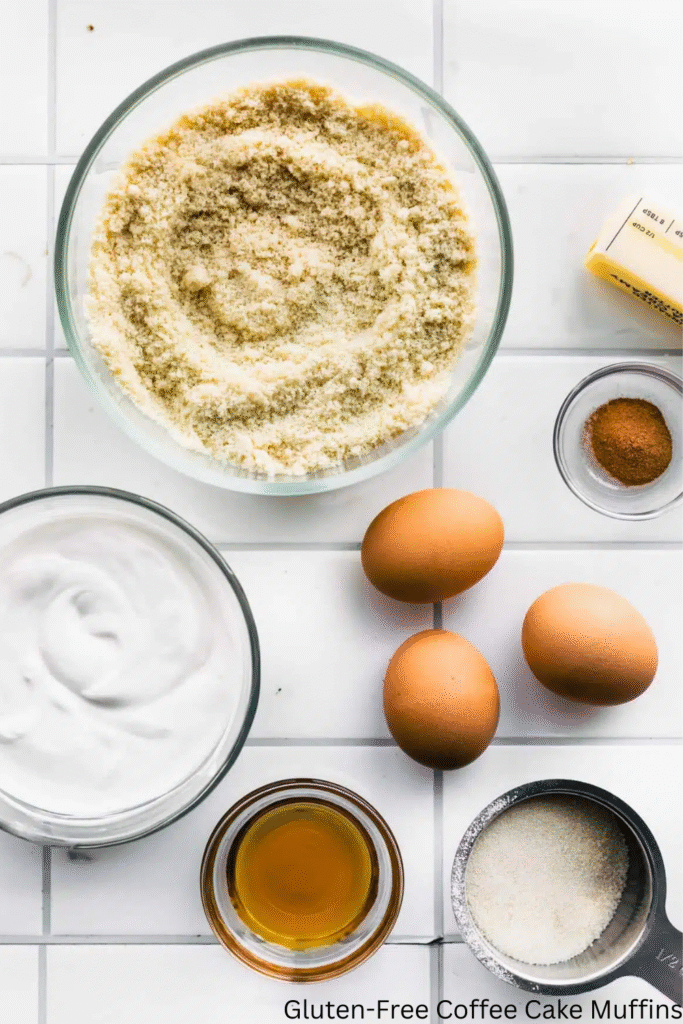 Gluten-Free Coffee Cake Muffins ingredients
