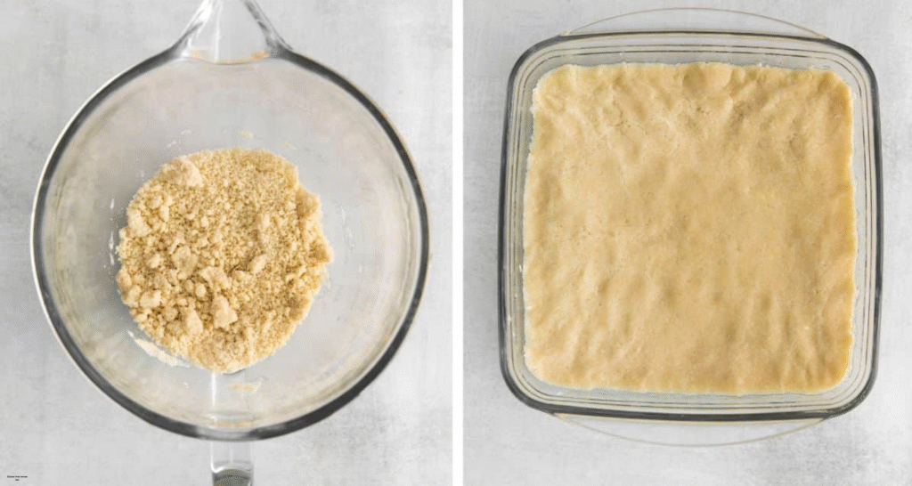 Gluten Free Lemon Bars prepration
