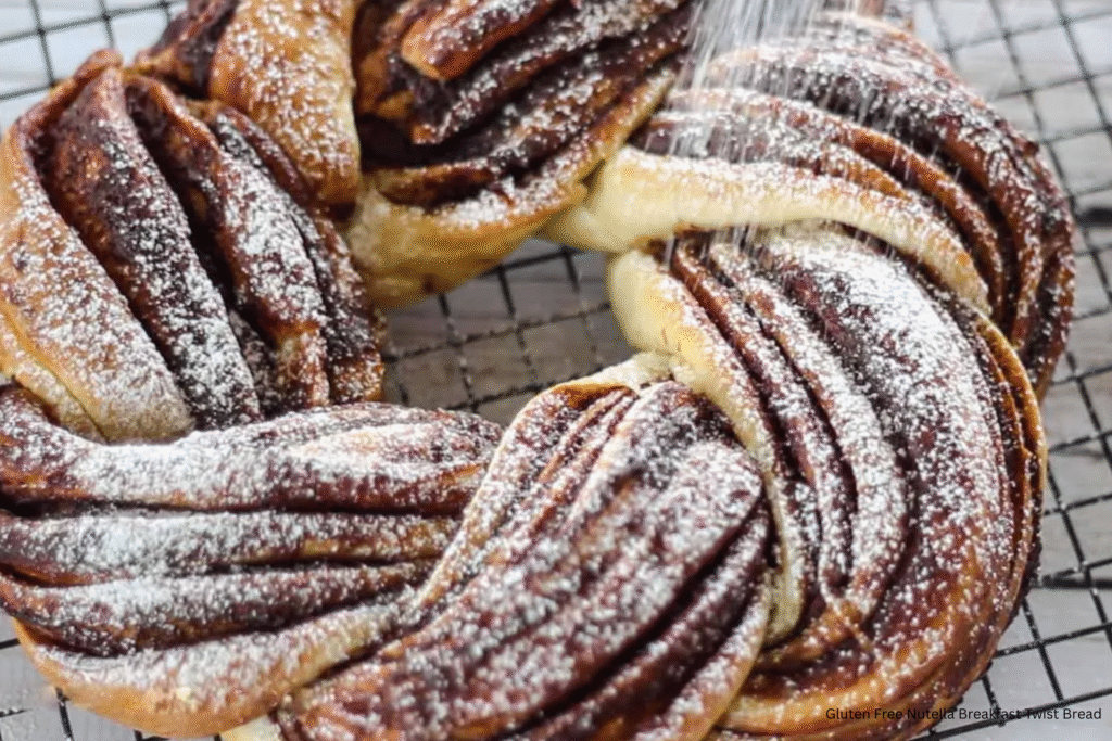 Gluten Free Nutella Breakfast Twist Bread
