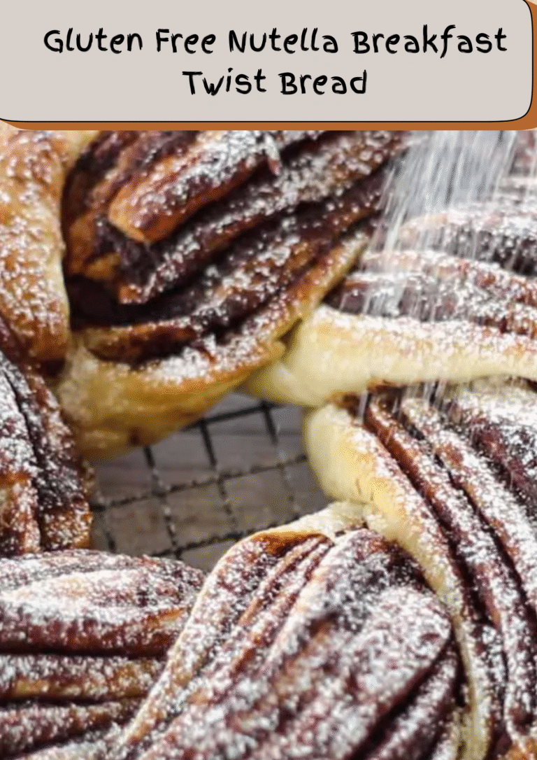 Gluten Free Nutella Breakfast Twist Bread
