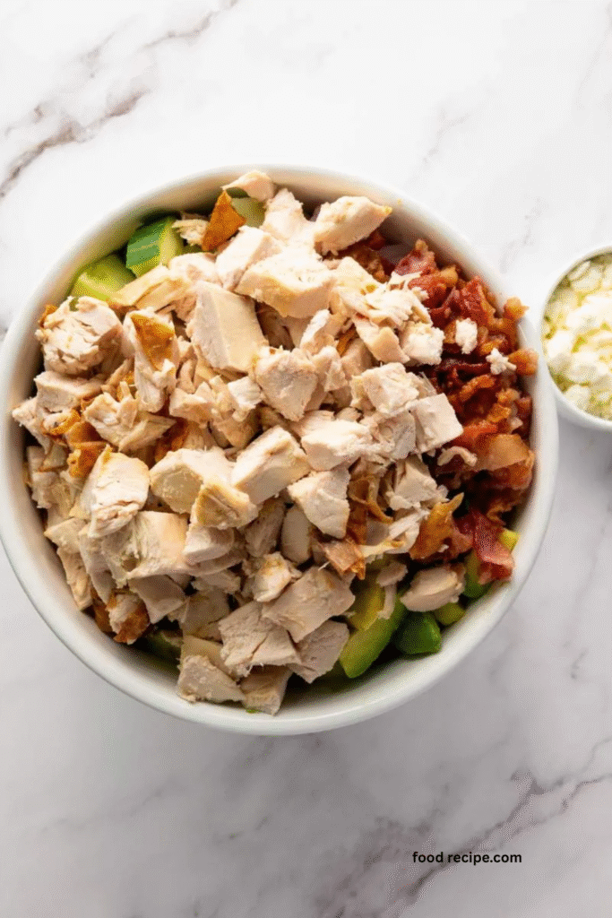 Easy Chicken Chopped Salad prepration