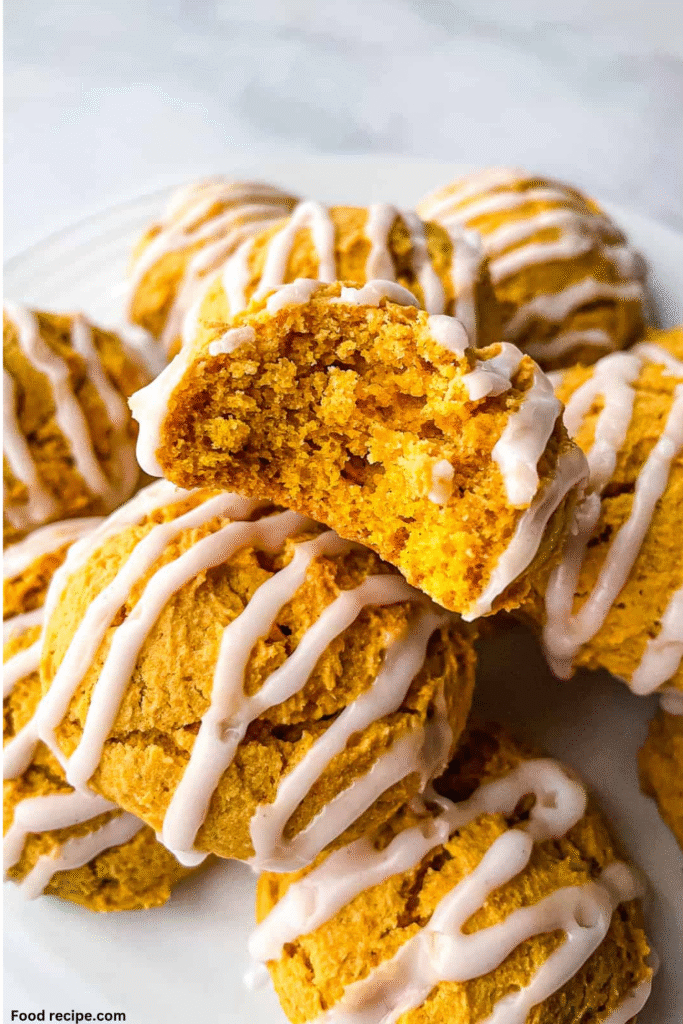 Gluten Free Iced Pumpkin Cookies