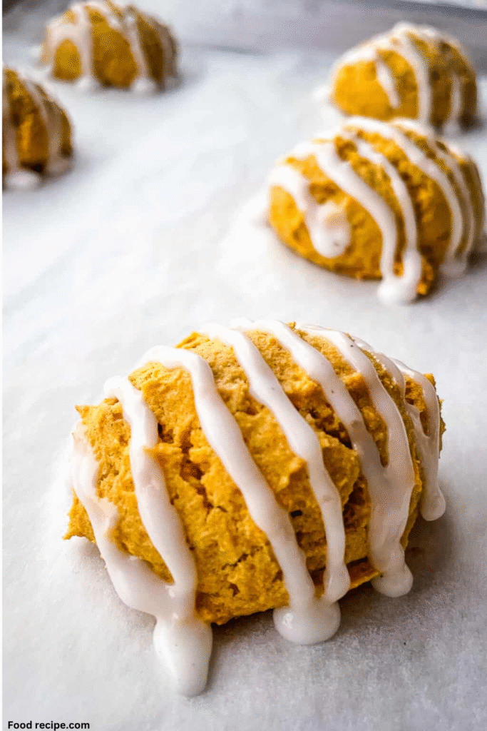 Gluten Free Iced Pumpkin Cookies