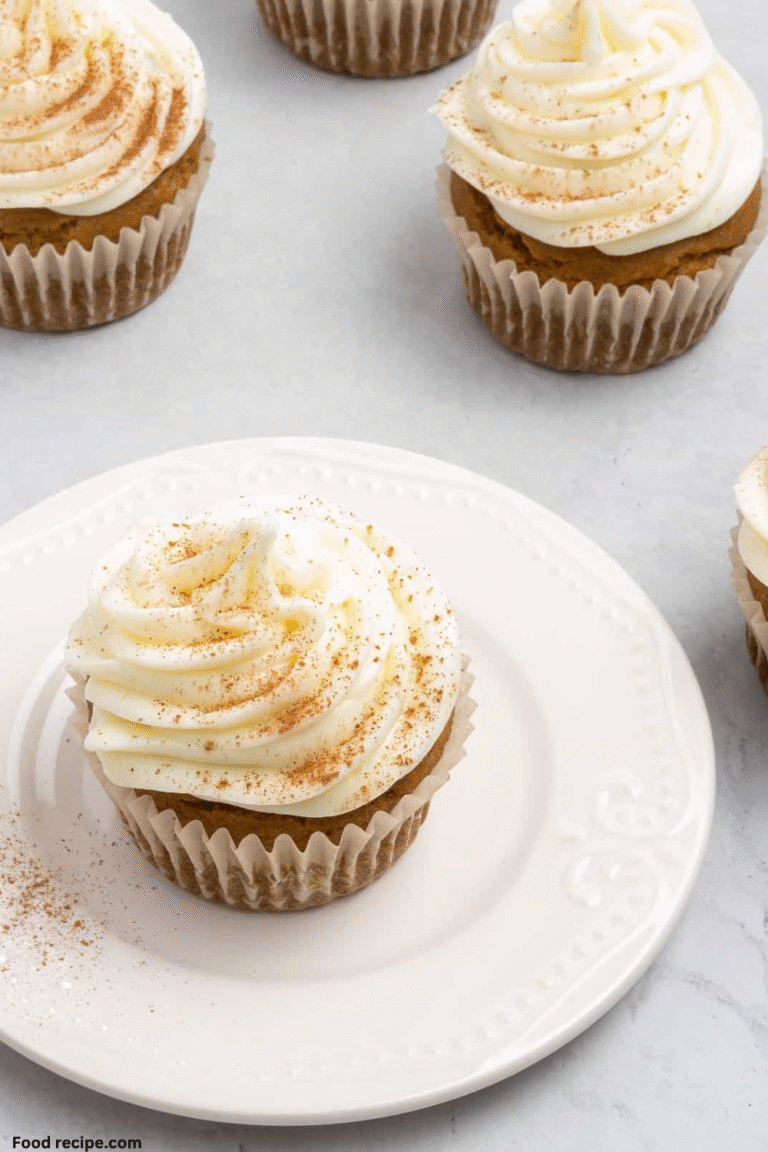 Fluffy Gluten Free Fall Pumpkin Cupcakes with Cinnamon Buttercream Frosting