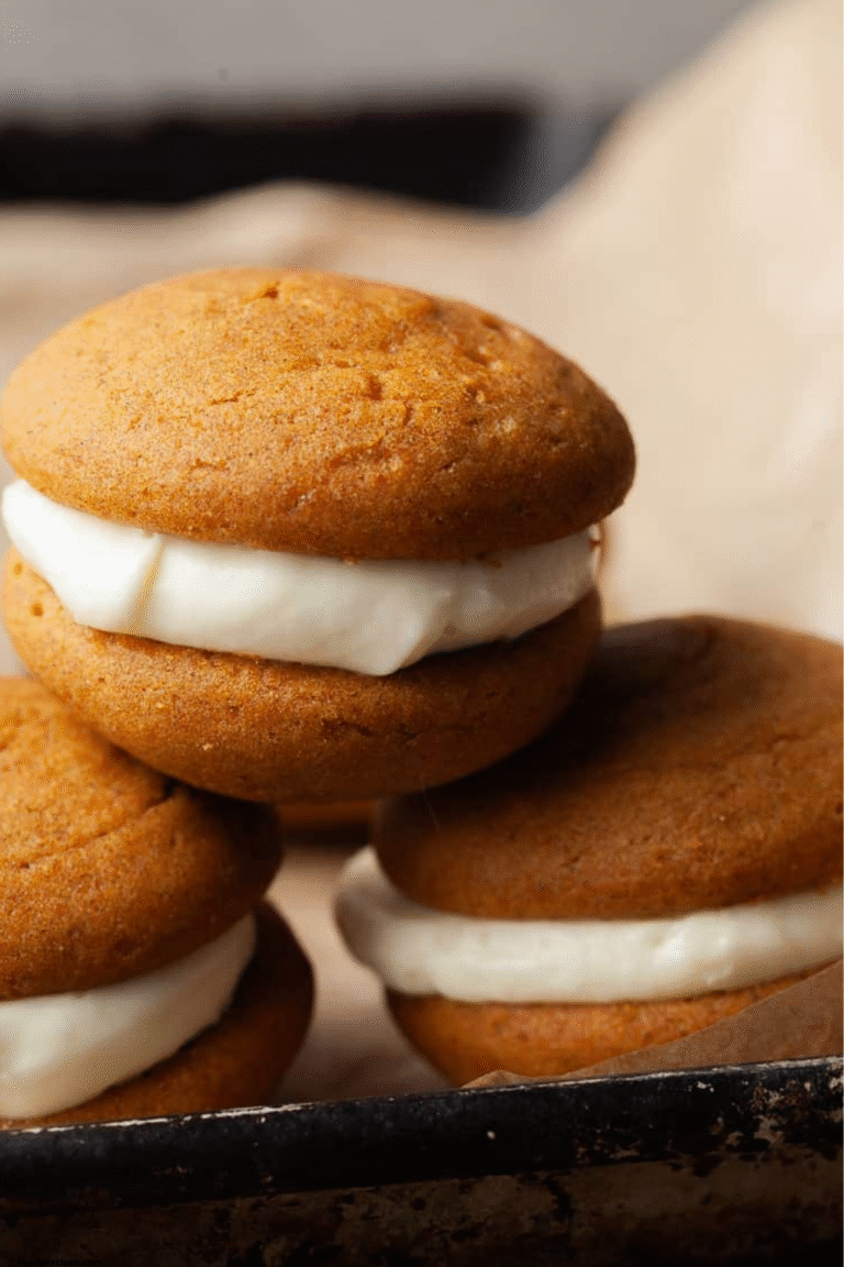 Soft Gluten Free Pumpkin Whoopie Pies | Creamy Fall Dessert Perfection