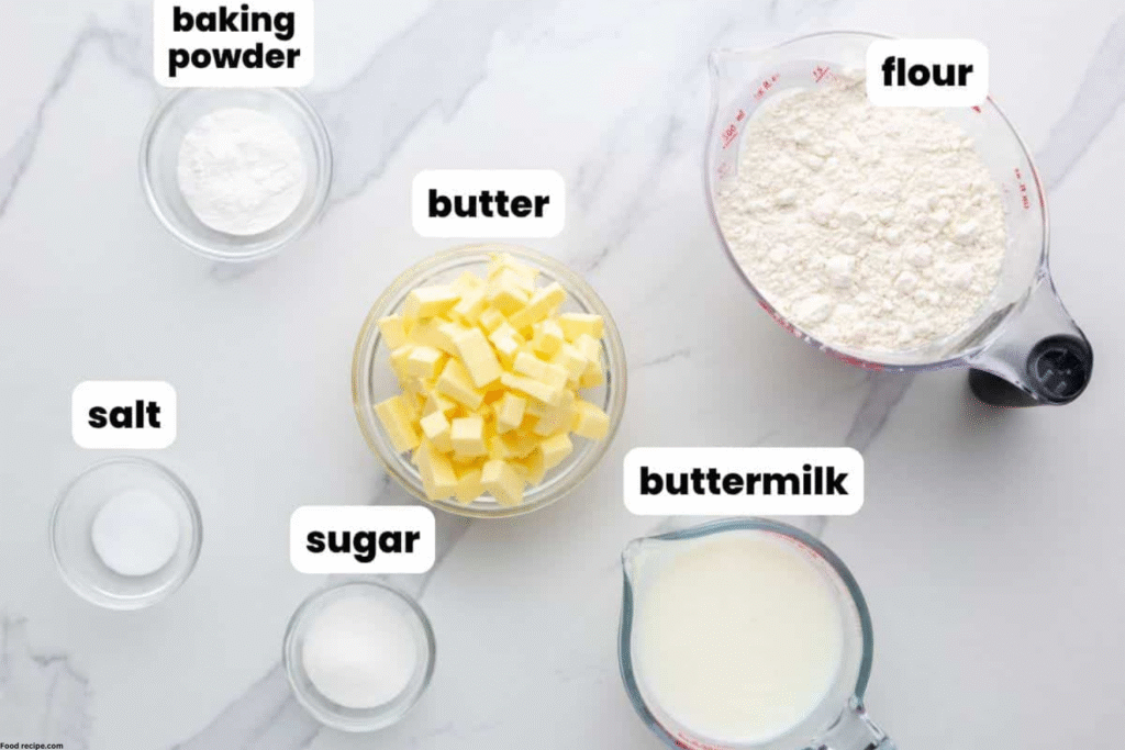 Gluten Free Biscuit ingredients