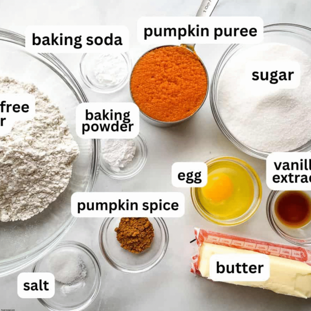 Gluten Free Iced Pumpkin Cookies