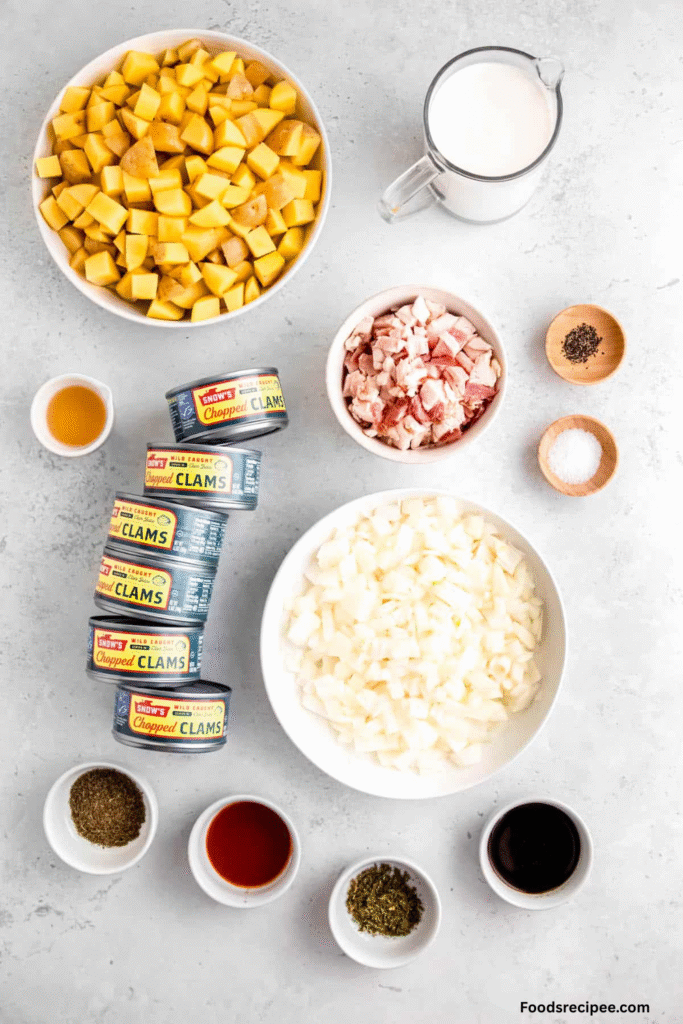 Clam Chowder in Edible Potato Bowls