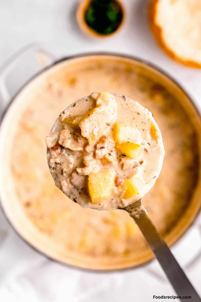 Clam Chowder in Edible Potato Bowls