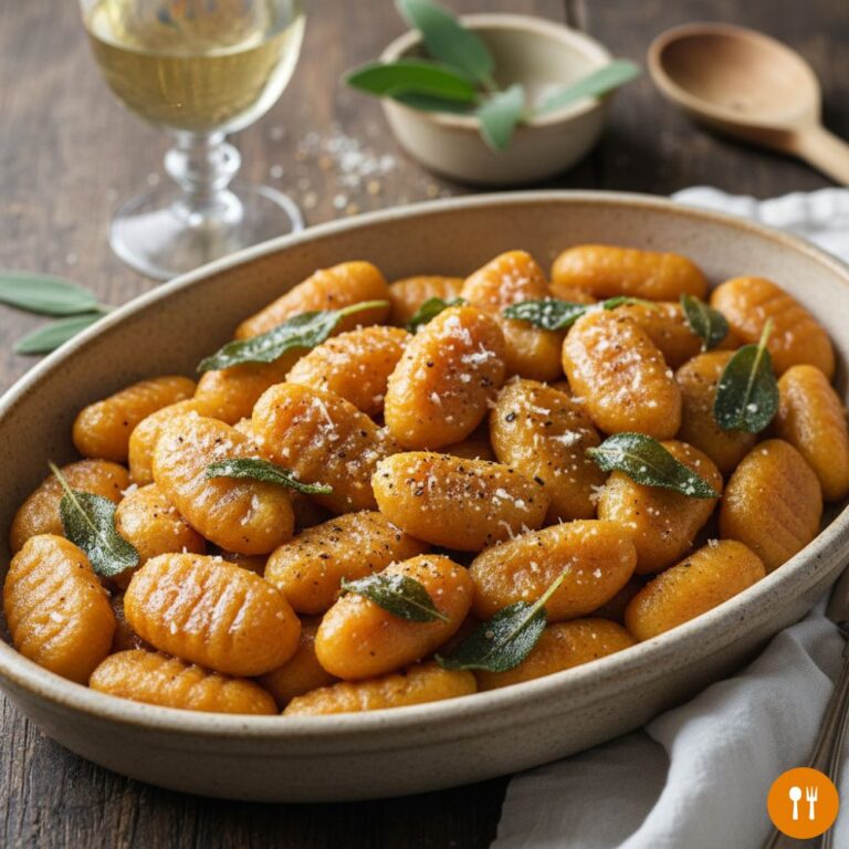 Gluten Free Sweet Potato Gnocchi with Sage Brown Butter | Soft, Pillowy & Easy