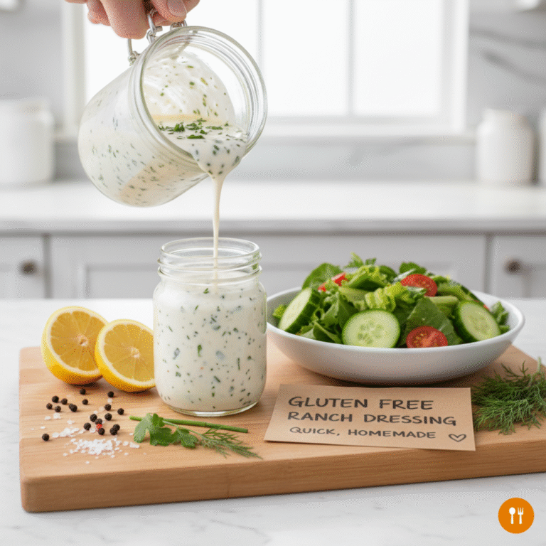Gluten Free Ranch Dressing Quick, Homemade