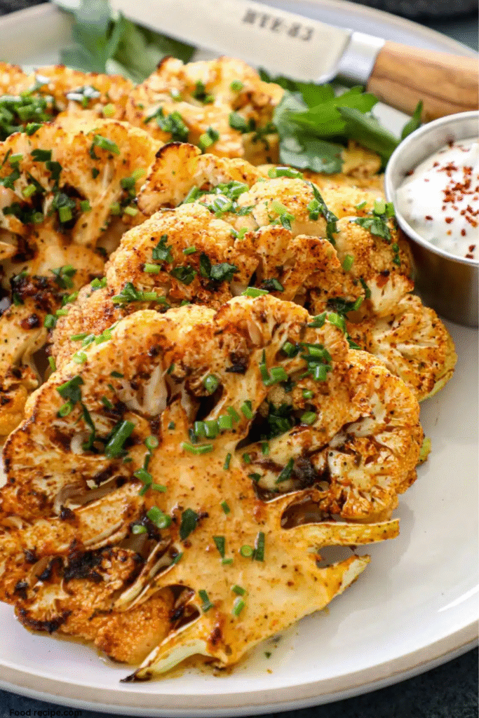 Crispy Mexican Air Fryer Cauliflower Steaks