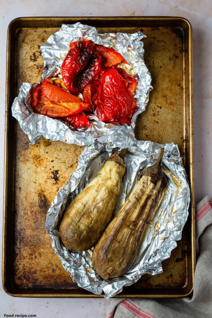 Roasted Eggplant and Red Pepper Dip
