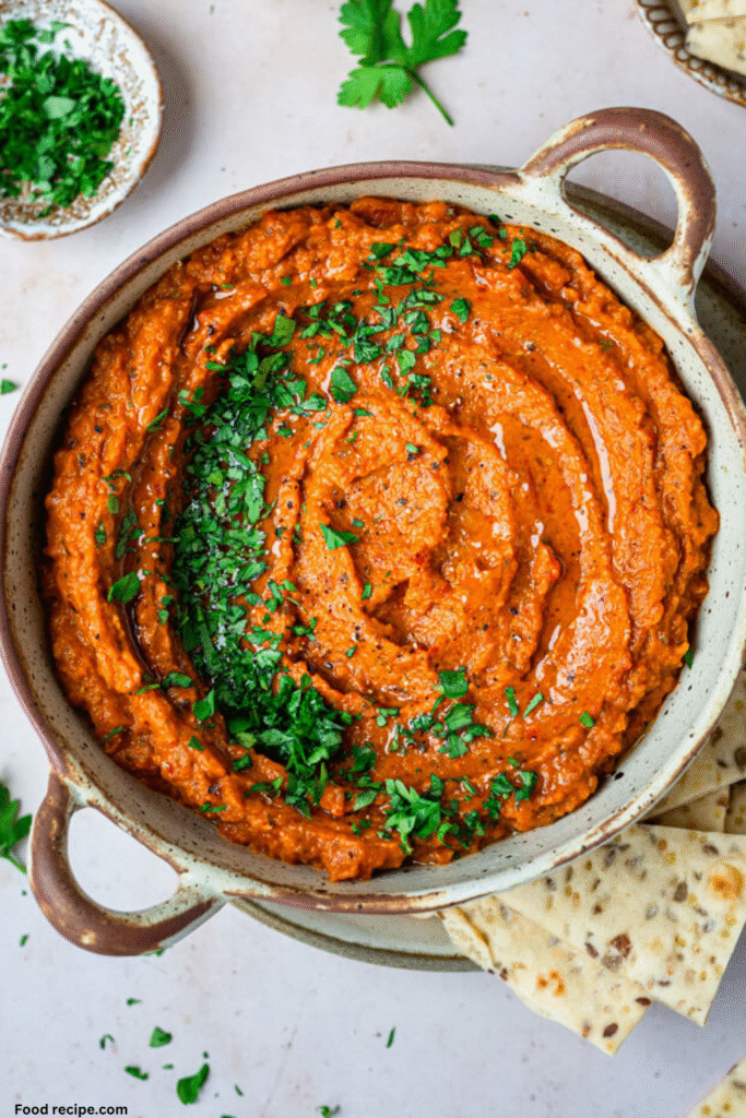 Roasted Eggplant and Red Pepper Dip