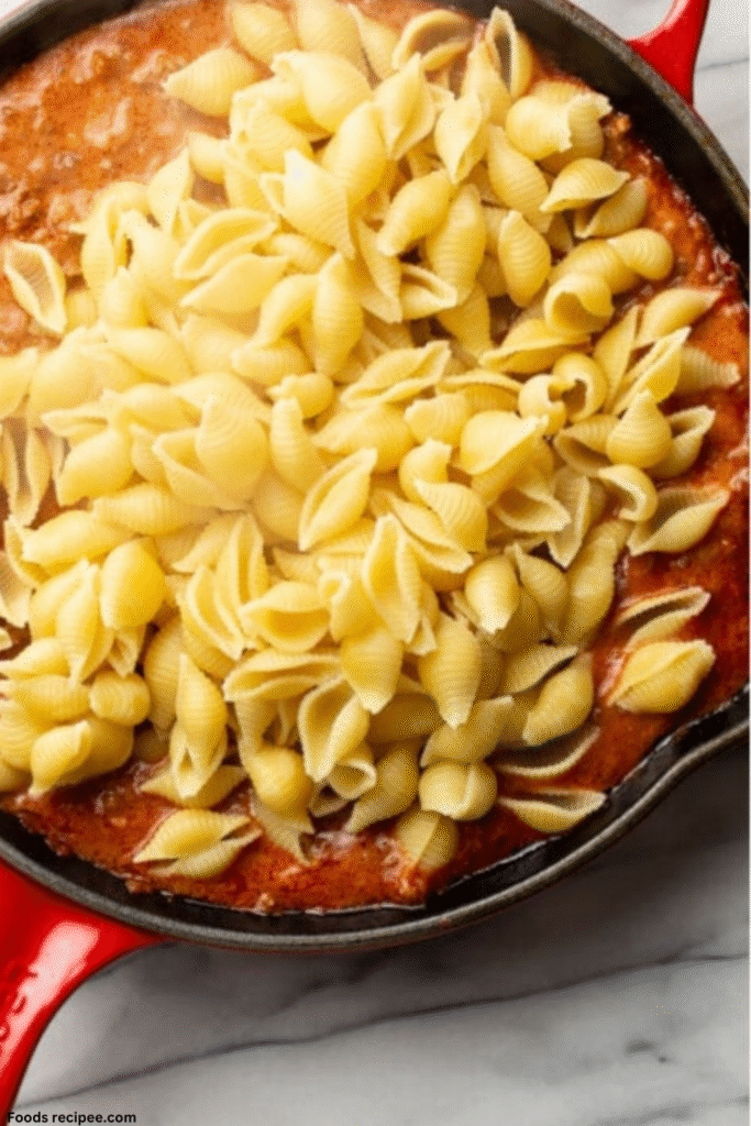 Easy Gluten Free Cheesy Beef and Shells