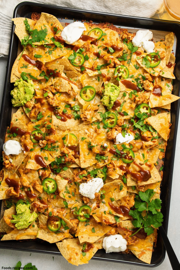 Gluten Free Grilled BBQ Chicken Nachos