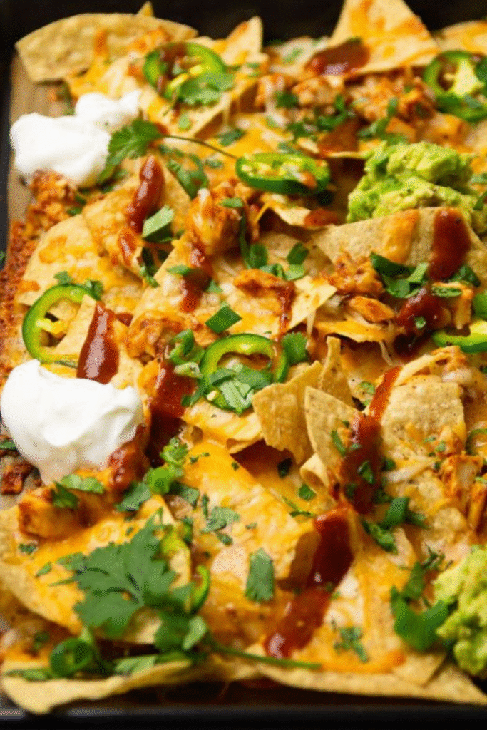Gluten Free Grilled BBQ Chicken Nachos