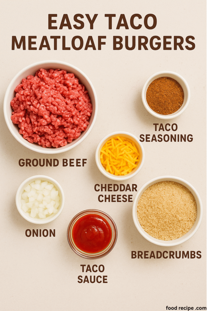 Easy Taco Meatloaf Burgers