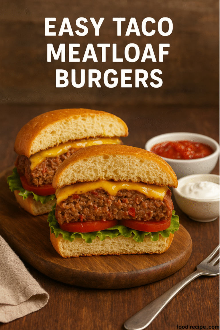 Easy Taco Meatloaf Burgers Step by Step guide