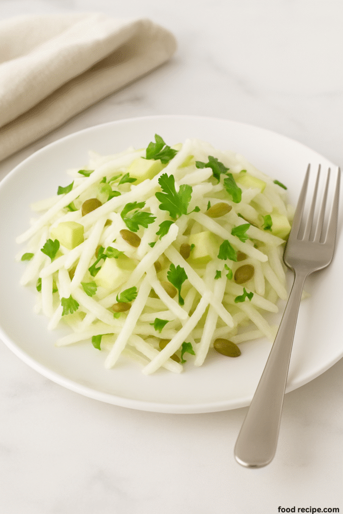 Daikon Salad with Green Apple and Pepitas Step by Step guide