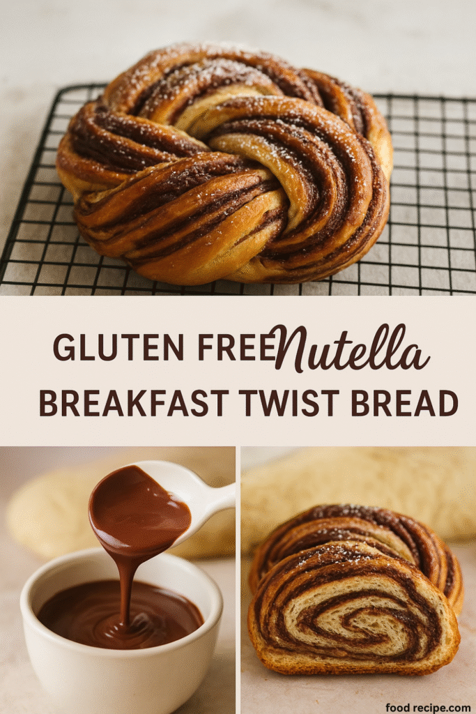 Gluten Free Nutella Breakfast Twist Bread