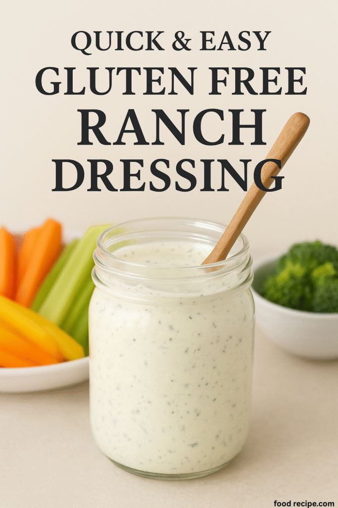 Quick & Easy Gluten Free Ranch Dressing
