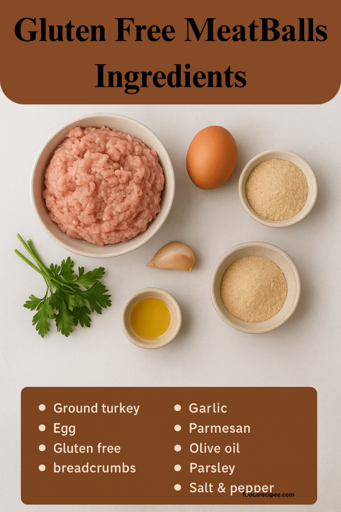Gluten Free Ground Turkey Meatballs