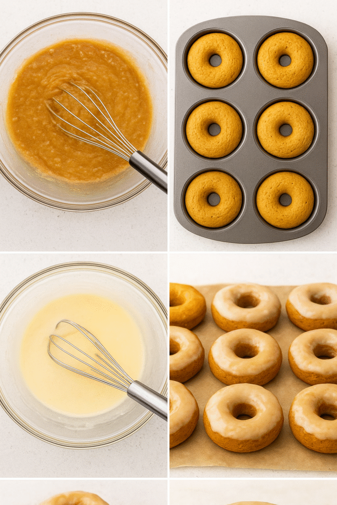 Gluten Free Pumpkin Donuts with Maple Glaze 