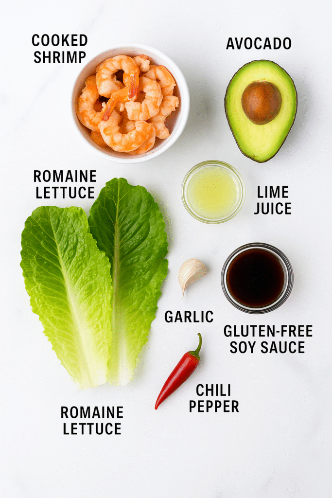 Gluten Free Shrimp & Avocado Lettuce Cups