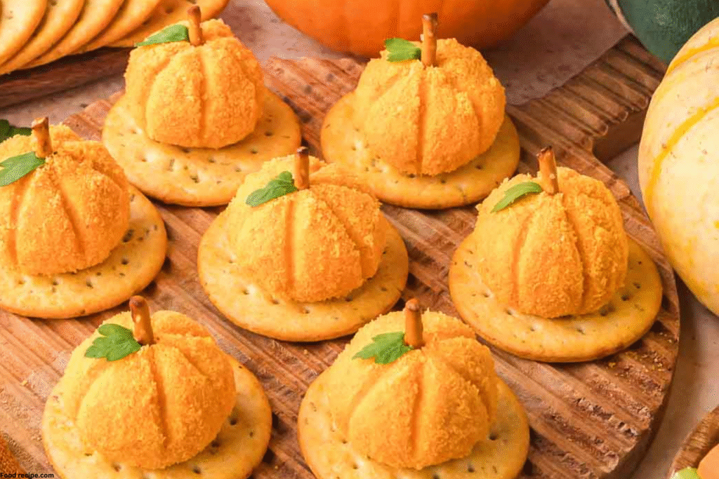 Mini Pumpkin Cheese Balls 