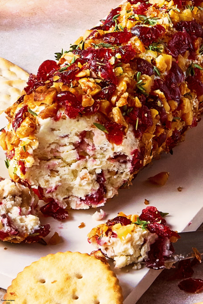 Cranberry Walnut Goat Cheese Log 