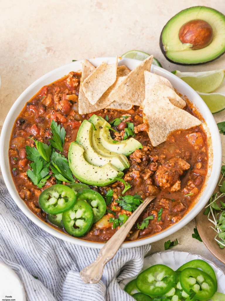 Gluten Free Pumpkin Chili with Turkey
