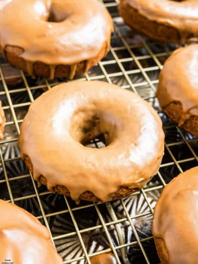 Gluten Free Pumpkin Donuts with Maple Glaze 