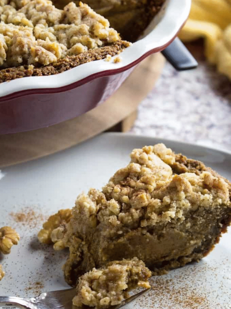 Gluten Free Pumpkin Pie with Streusel Topping
