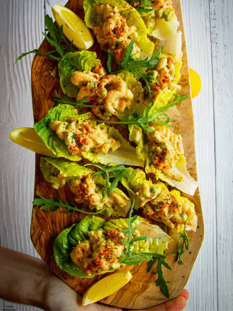 Gluten Free Shrimp & Avocado Lettuce Cups