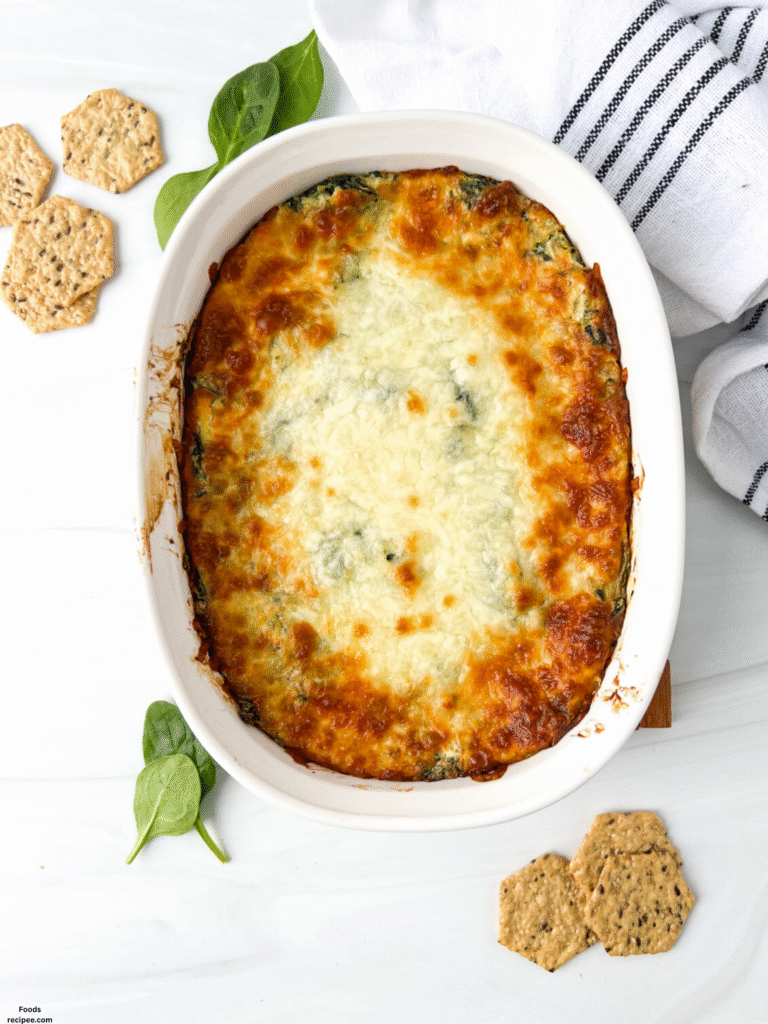 Gluten Free Spinach & Artichoke Dip with Cassava Chips | Easy Holiday Appetizer