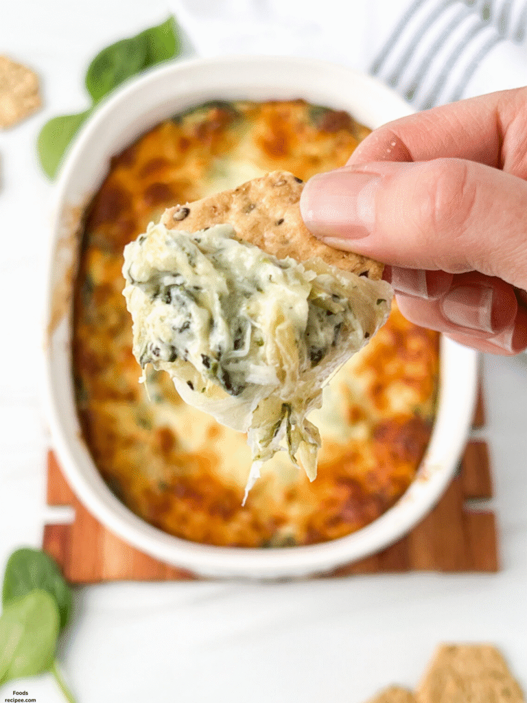 Spinach & Artichoke Dip with Cassava Chips