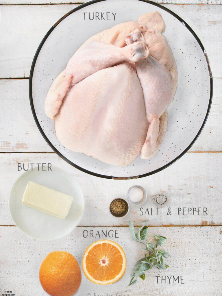 Roasted Turkey with Orange Marmalade & Sage