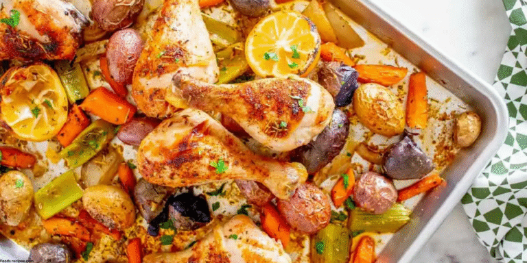 Moroccan-Spiced Sheet Pan Chicken Drumstick | Simple Gluten Free Dinner Idea