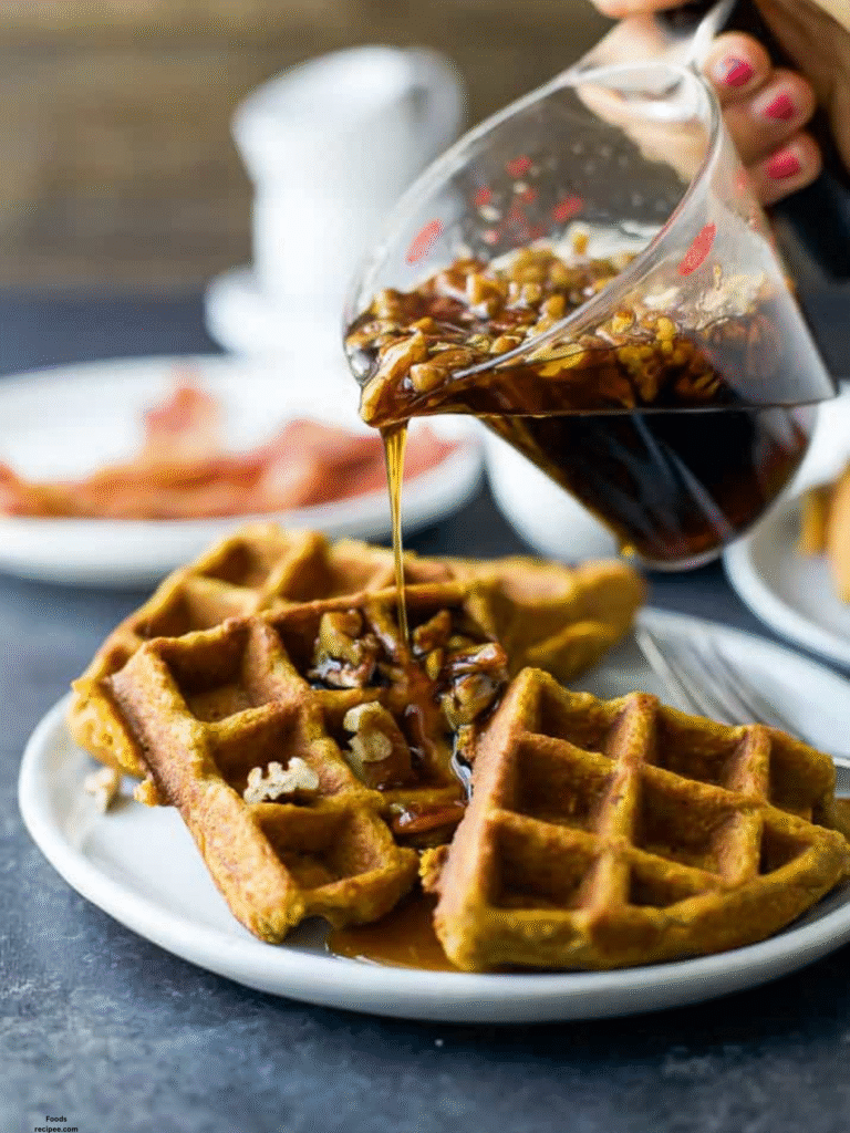 Fluffy Gluten Free Pumpkin Waffles – Crispy, Cozy, and Easy to Make